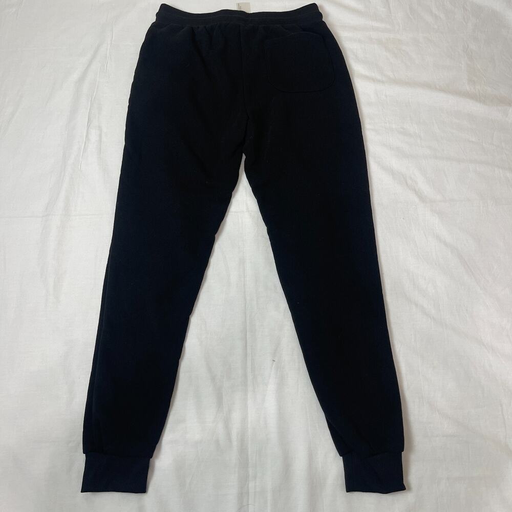 Galaxy Womens Large Black Loose Fit Fleece Jogger Sweatpants Drawstring Black L - Picture 2 of 12